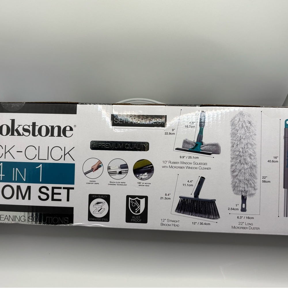 Brookstone Cleaning Tool Set with Gray and Black Accents